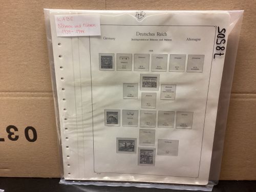 KABE  Böhmen und Mähren  Vordrucke mit Klemmtaschen gebraucht