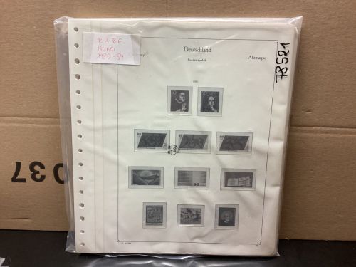 KABE  Bund 1980-89 Vordrucke  gebraucht