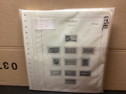 KABE  Bund 1980-89 Vordrucke  gebraucht