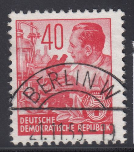 DDR 1953, Mich.-Nr.: 375 LUXUS Voll-Stempel   Berlin  W8