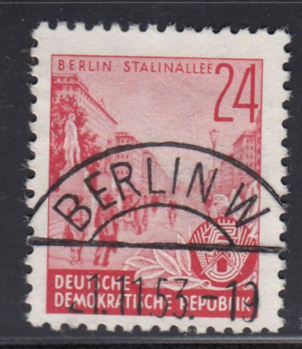 DDR 1953, Mich.-Nr.: 371 LUXUS Voll-Stempel  ERSTTAG  Berlin  W8