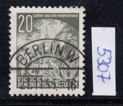 DDR 1953, Mich.-Nr.: 370 LUXUS Voll-Stempel   Berlin  W8