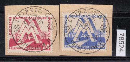 DDR 1951, Mich.-Nr.: 282+83 LUXUS Voll-Stempel  Zentrisch