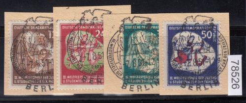 DDR 1951, Mich.-Nr.: 289-92 LUXUS  Voll-Stempel   Zentrisch