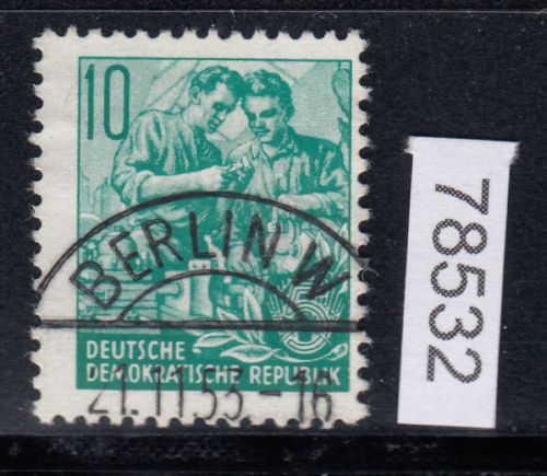 DDR 1953, Mich.-Nr.: 366 LUXUS Voll-Stempel   Berlin  W8