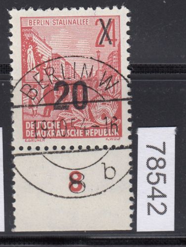 DDR 1954, Mich.-Nr.: 439 LUXUS Voll-Stempel  +  gummi    Berlin  W8