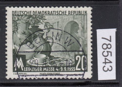 DDR 1955, Mich.-Nr.: 480 LUXUS Voll-Stempel  +  ERSTTAG  Berlin  W8