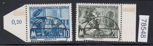 DDR 1955, Mich.-Nr.: 479+480 LUXUS Voll-Stempel + gummi  +  ERSTTAG  Berlin  W8