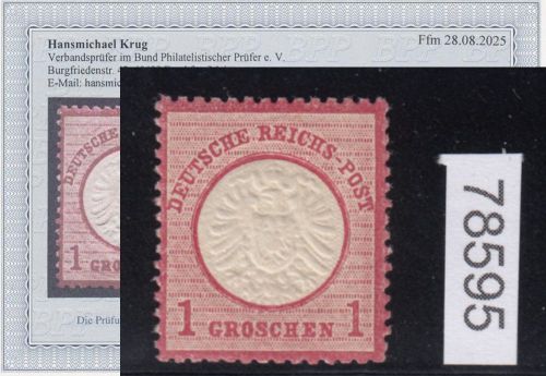 DR 1872, Mich.-Nr.: 19 ** geprüft  Befund