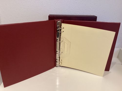 Schaubeck Ringbinder+Kassette 6 Ringe  gebraucht  rot