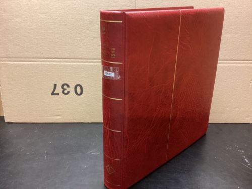 Leuchtturm Ringbinder ( 13 Ringe ) rot   Aufdruck BERLIN wattiert gebraucht