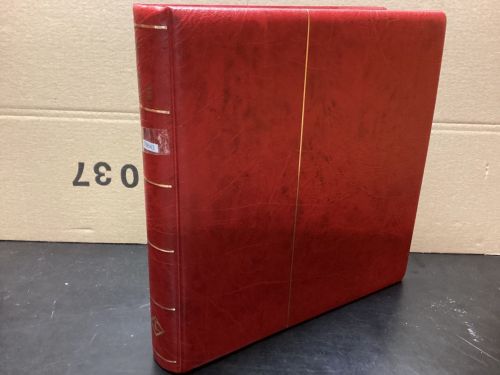 Leuchtturm Ringbinder (13 Ringe ) rot   Aufdruck BERLIN wattiert gebraucht