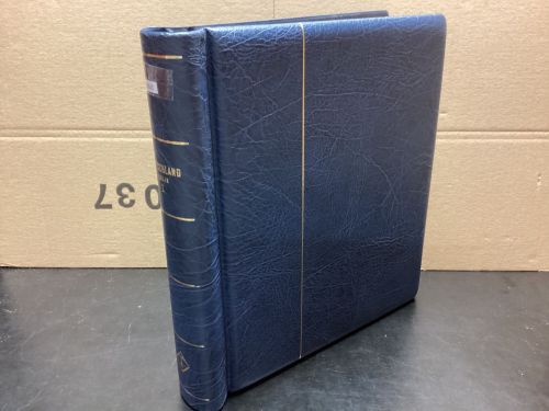 Leuchtturm Klemmbinder Aufschrift Berlin I    wattiert gebraucht Leer blau