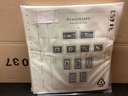 Leuchtturm DDR 1960-74 Vordruck   Alte Beschriftung mit Klemmtaschen gebraucht