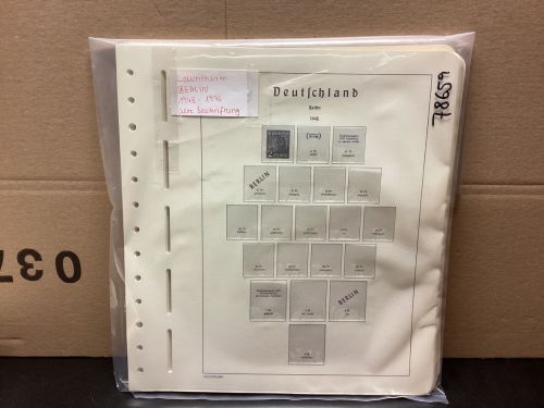 Leuchtturm Berlin 1948-76  Alte Beschriftung mit Klemmtaschen gebraucht