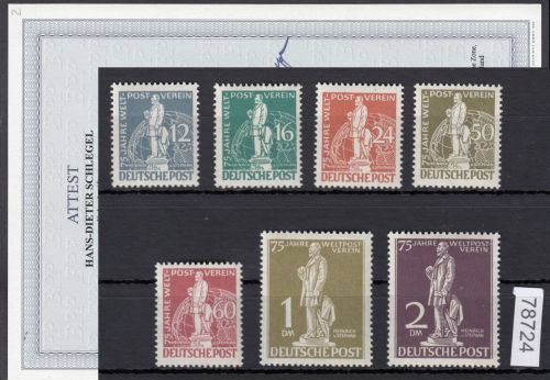 Berlin 1949, Mich.-Nr.: 35-41 ** geprüft  Attest