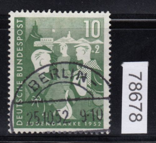Bund 1952, Mich.-Nr.: 153 LUXUS Gestempelt  Berlin Charlottenburg