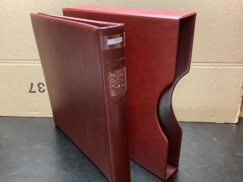 Lindner Ringbinder + Kassette  gebraucht leer rot