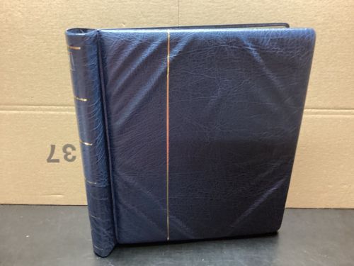 Leuchtturm Klemmbinder    wattiert gebraucht Leer blau