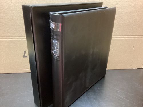 Lindner Ringbinder + Kassette  gebraucht  leer schwarz