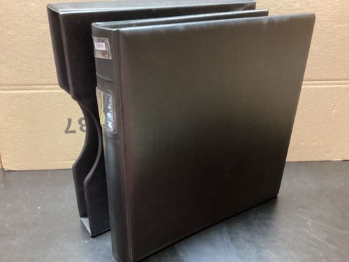 Lindner Ringbinder + Kassette  gebraucht  leer schwarz