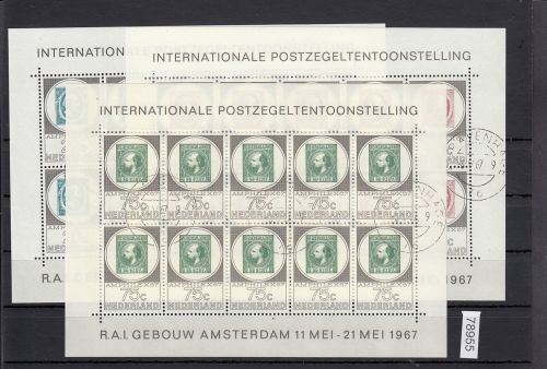 Niederlande 1967, Mich.-Nr.: 880-82 gestempelt AMPHILEX