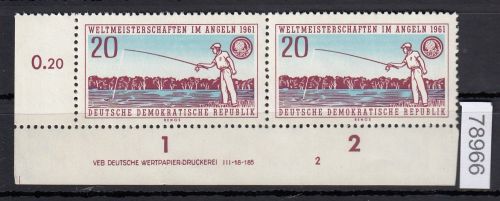 DDR 1961, Mich.-Nr.: 842 **  DV  FNr. 2   Eckrand  Druckvermerk