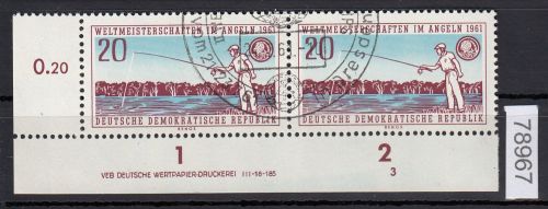 DDR 1961, Mich.-Nr.: 842 gestempelt DV  FNr. 3