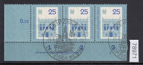 DDR 1961, Mich.-Nr.: 844 gestempelt  DV  FNr. 3