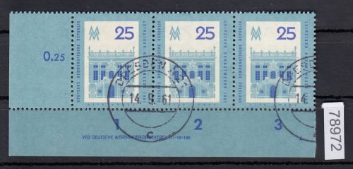DDR 1961, Mich.-Nr.: 844 gestempelt  DV  FNr. 4