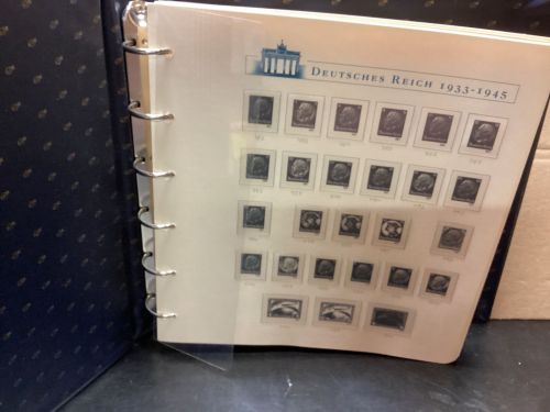 Borek Deutsches Reich  1933-45  Falzlos Vordruckalben mit Taschen Komplett