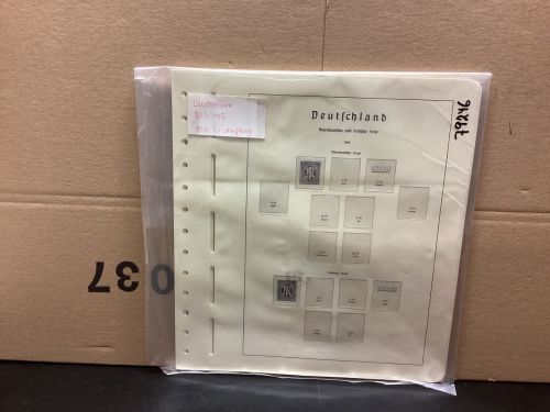 Leuchtturm Bizone   Alte Beschr. mit Klemmtaschen gebraucht