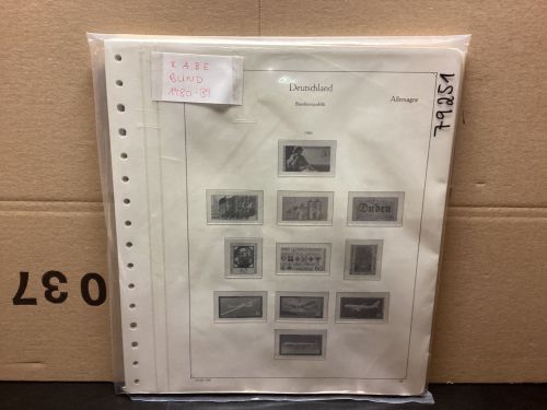 KABE  Bund 1980-89 Vordrucke  gebraucht