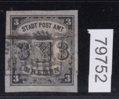 AD Bremen 1855, Mich.-Nr.: 1 x gestempelt