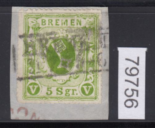 AD Bremen 1863, Mich.-Nr.: 9 gestempelt