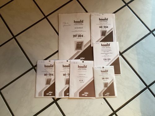 Hawid Zuschnitte Klemmtaschen Block   schwarz NEU
