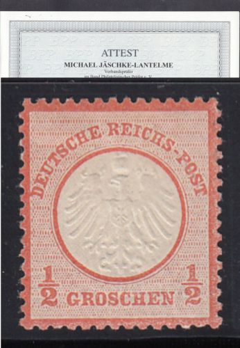 DR 1872, Mich.-Nr.:  3 * geprüft  Attest