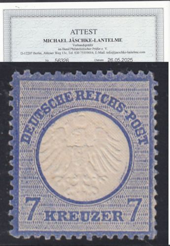 DR 1872, Mich.-Nr.: 10 * geprüft  Attest   lesen