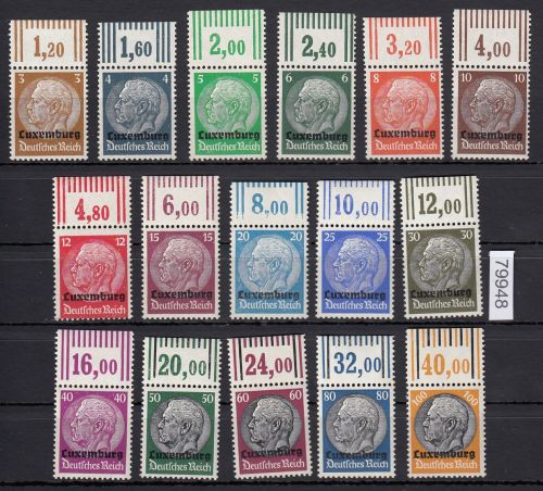 Luxenburg, Mi.-Nr. 1-16 ** OR