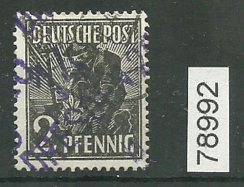 Bezirk 14 nr. 010a Dresden 20 b ʘ 2 Pf., violett, geprüft BPP