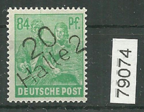 Bezirk 20 nr. 072m Halle 2 ** 84 Pf., geprüft BPP