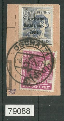 Bezirk 27 nr 076b Oschatz ʘ 40 Pf., geprüft BPP