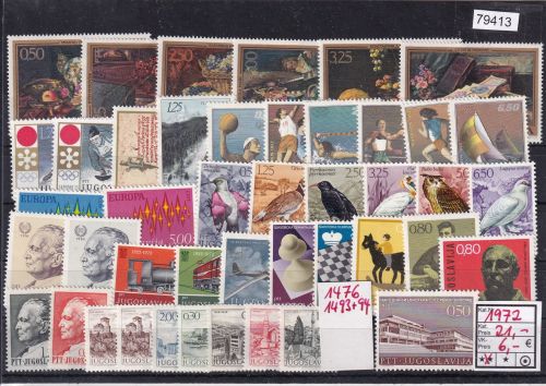 Jugoslawien 1972, Mich.-Nr.: ** komplett 1476, 1493 + 94