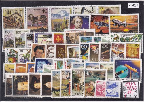 Jugoslawien 1987, Mich.-Nr.: ** komplett