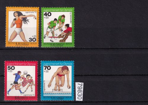 Bund 1976, Mich.-Nr.: 882-85 **  mit Aufdruck  Muster