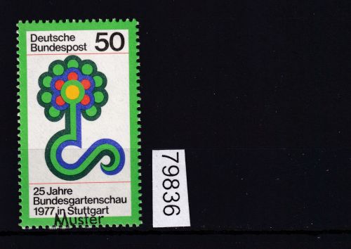 Bund 1977, Mich.-Nr.: 927 **  mit Aufdruck  Muster