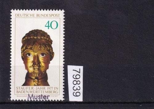 Bund 1977, Mich.-Nr.: 933 **  mit Aufdruck  Muster