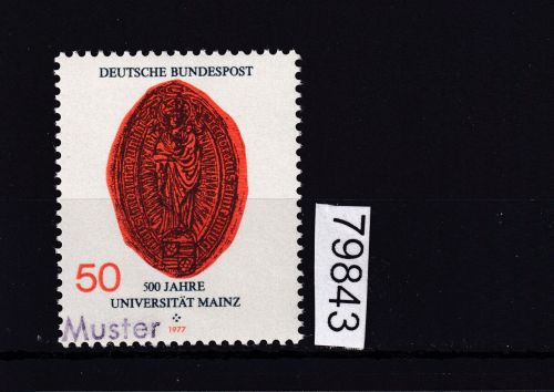 Bund 1977, Mich.-Nr.: 938 **  mit Aufdruck  Muster