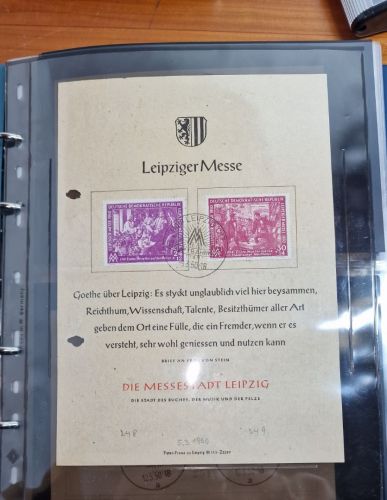 DDR 1949-56,   Leipziger Messe  Sammlung ca. 140 Stück