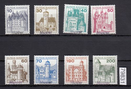 Bund 1977, Mich.-Nr.: 913-920 **  mit Aufdruck  Muster